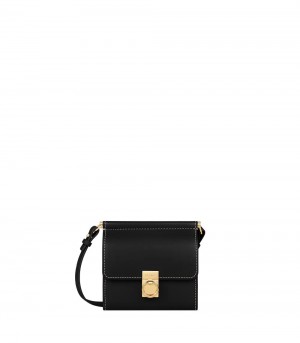 Polene Numéro Sept Crossbody 財布 黒 | 6924850-YM