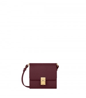 Polene Numéro Sept Crossbody 財布 ボルドー | 9571240-ZD