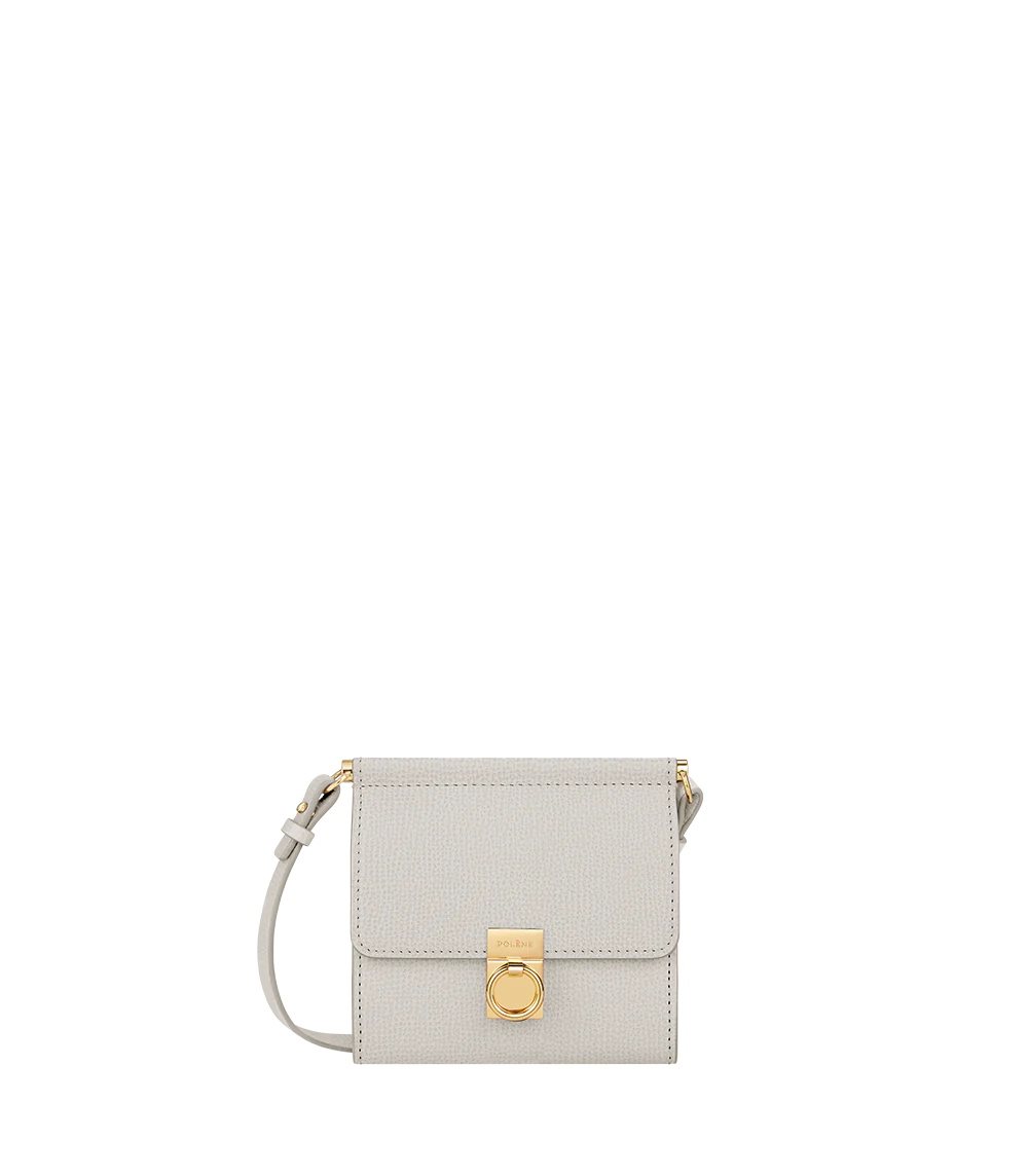 Polene Numéro Sept Crossbody 財布 グレー | 8274951-BU